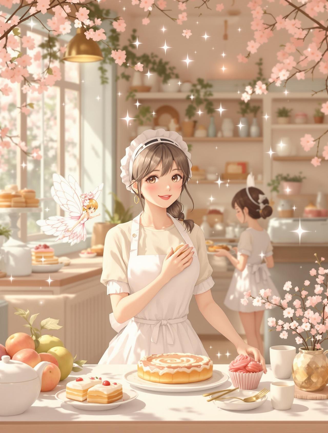 二次元漫画 - 甜点师与樱花妖精