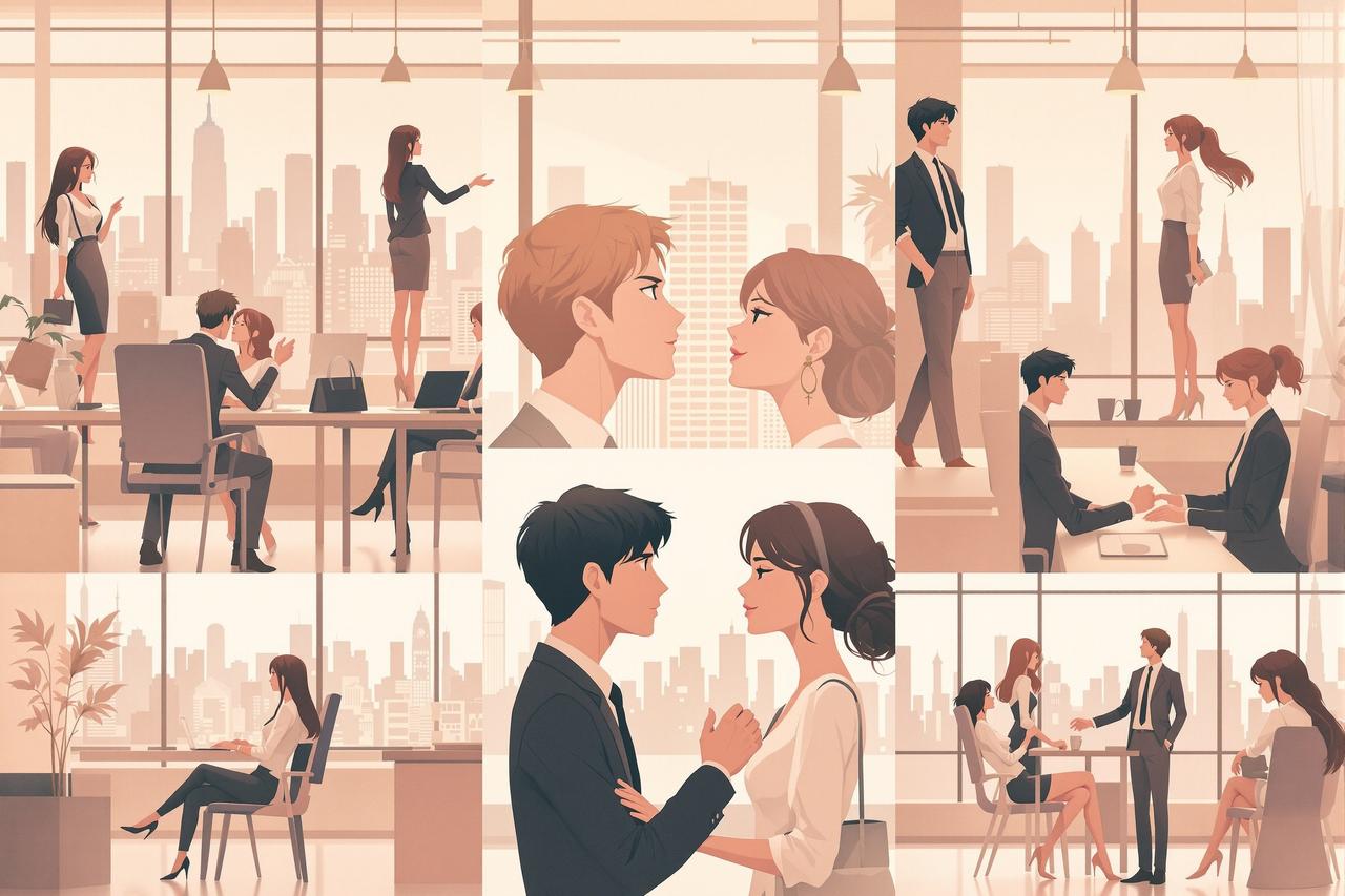 二次元漫画精选合辑 - 职场恋爱 · 办公室里的心跳